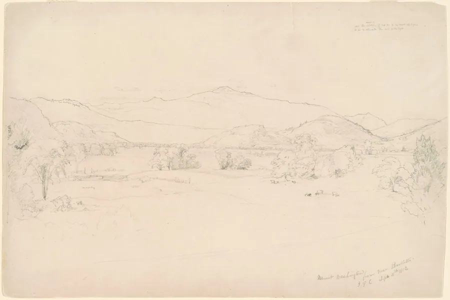 Study for "View of Mt. Washington" by Jasper Francis Cropsey
