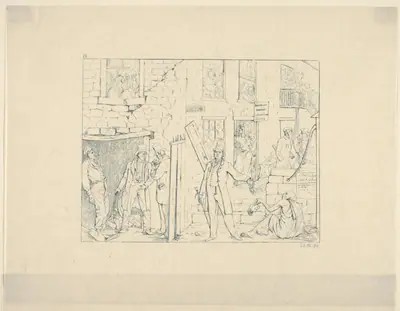 Free Negroes in the North (from Confederate War Etchings)