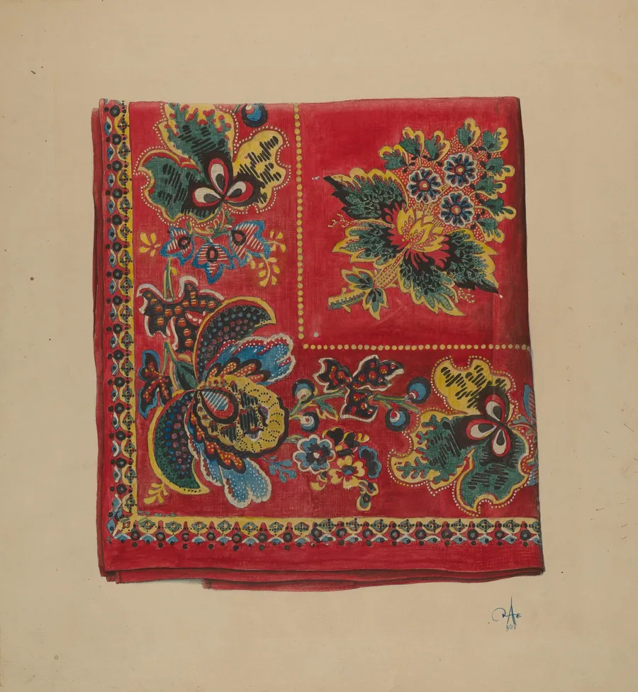 Economy Red Handkerchief by Ralph Atkinson