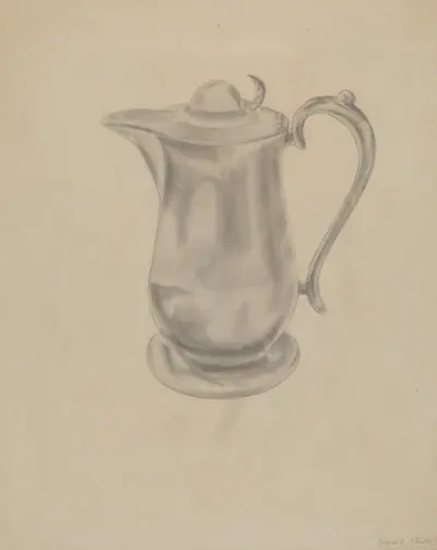Pewter Syrup Pitcher