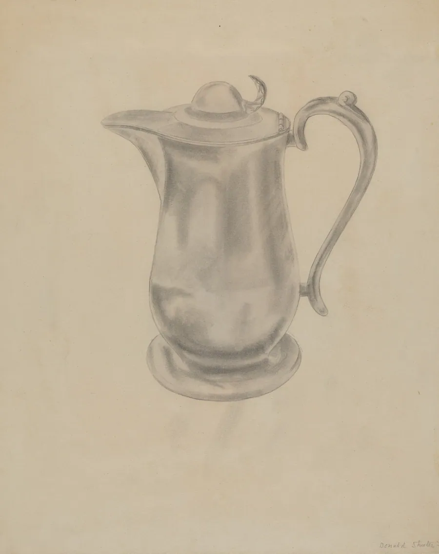 Pewter Syrup Pitcher by Donald Streeter