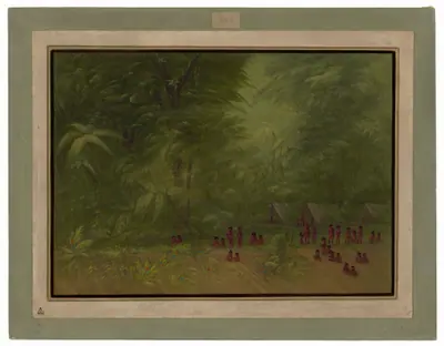 Indian Camp in the Forest