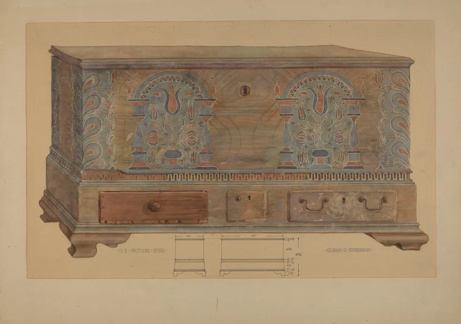 Pa. German Chest by Elmer G. Anderson