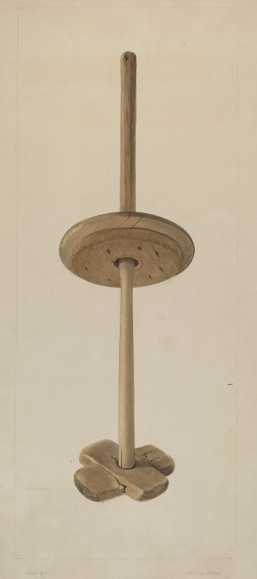 Dasher for Butter Churn by Clyde L. Cheney