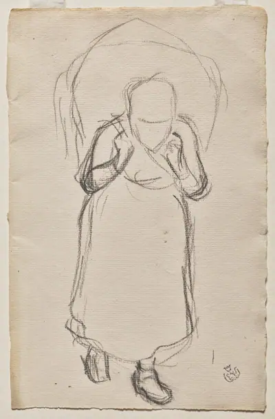 Study for "Seaweed Gatherers, Yport"