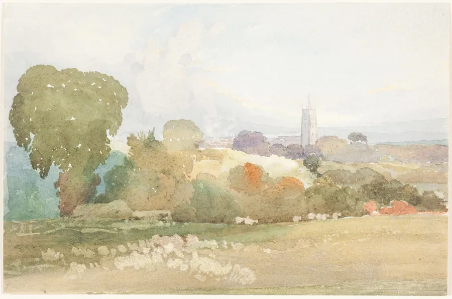 Landscape with Church Steeple by James Bulwer