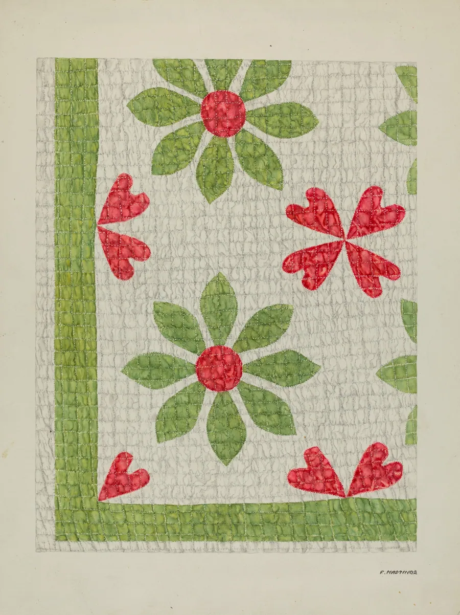 Hand Made Quilt by Florence Hastings