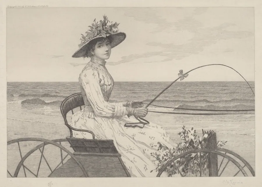 Untitled (Woman in a Carriage) by Charles X. Harris