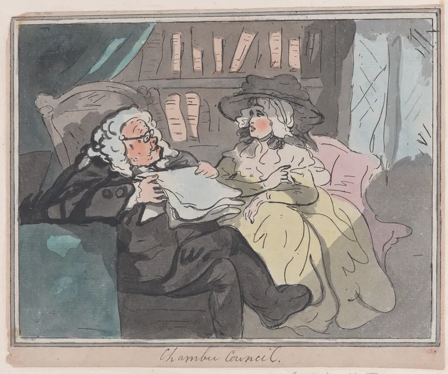 A Counselor's Opinion After He Had Retired From Practice by Thomas Rowlandson