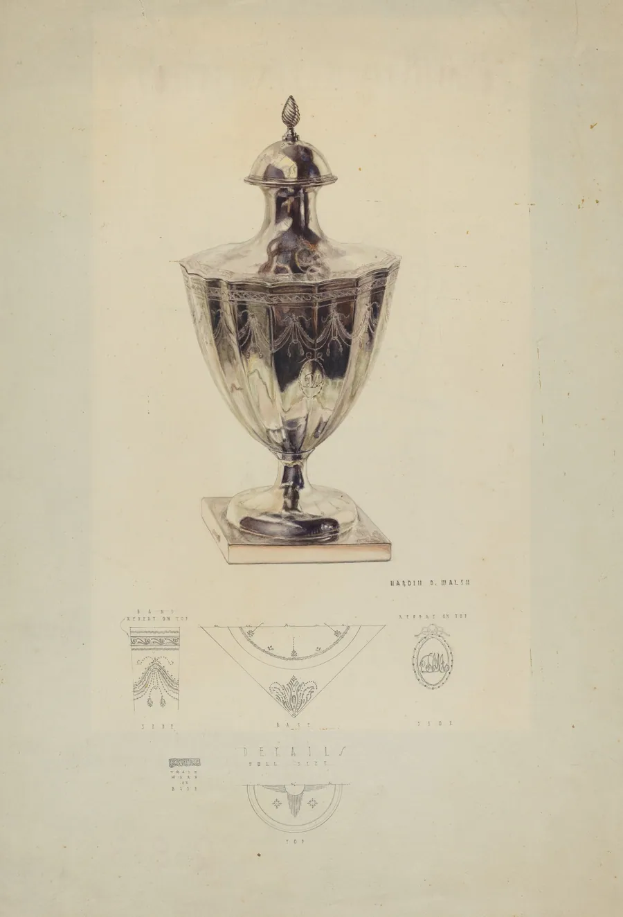 Silver Sugar Urn by Hardin Walsh