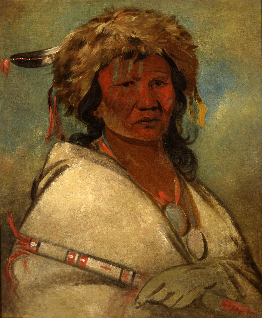 Great Hero, a chief by George Catlin, born Wilkes-Barre, PA 1796-died Jersey City, NJ 1872