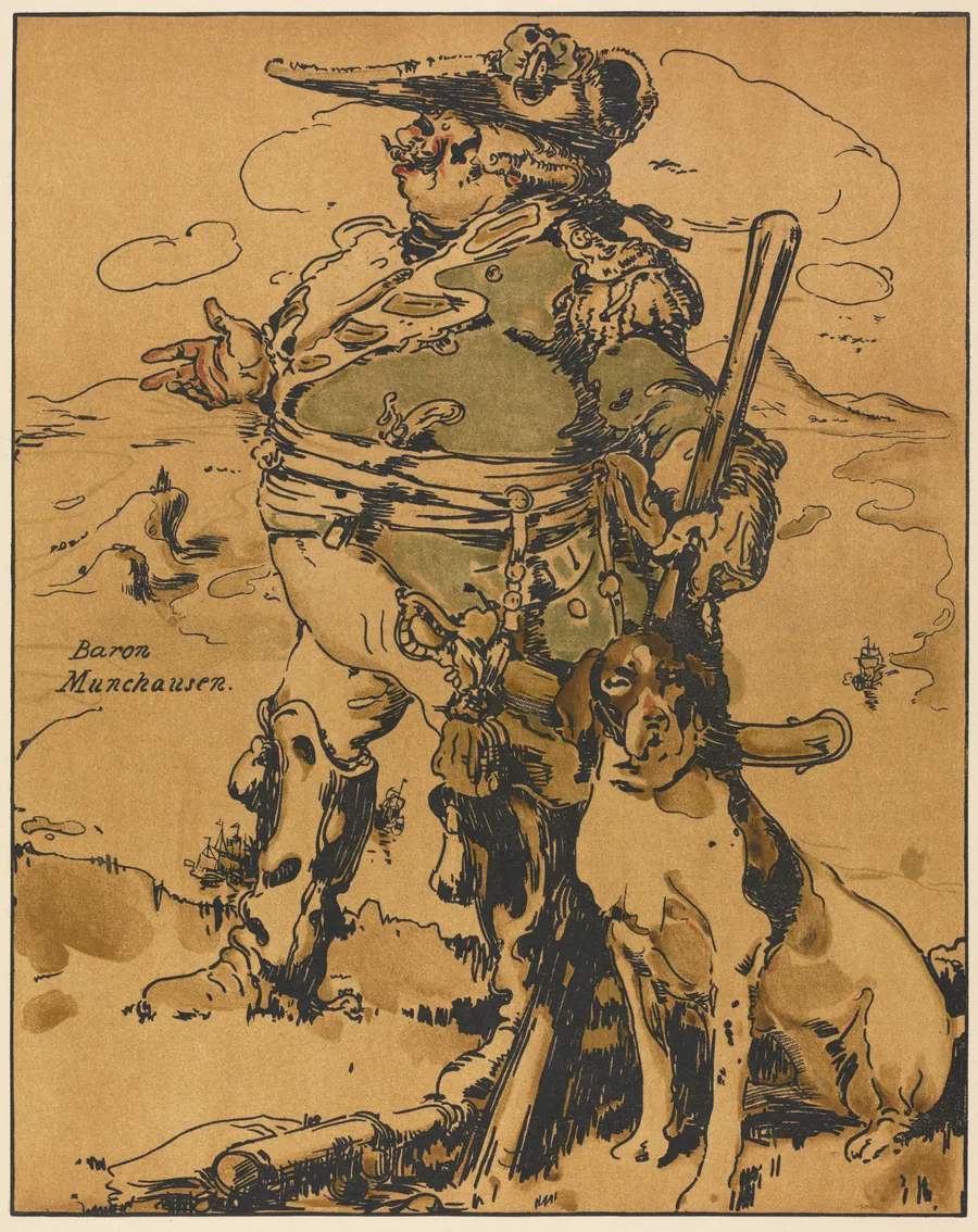 Characters of Romance: Baron Muchausen by William Nicholson