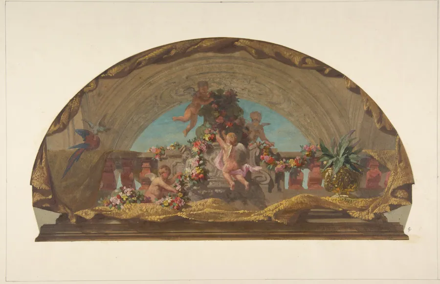 Design for the Decoration of a Lunette on the Staircase, Hôtel de Pless, Berlin by Jules-Edmond-Charles Lachaise