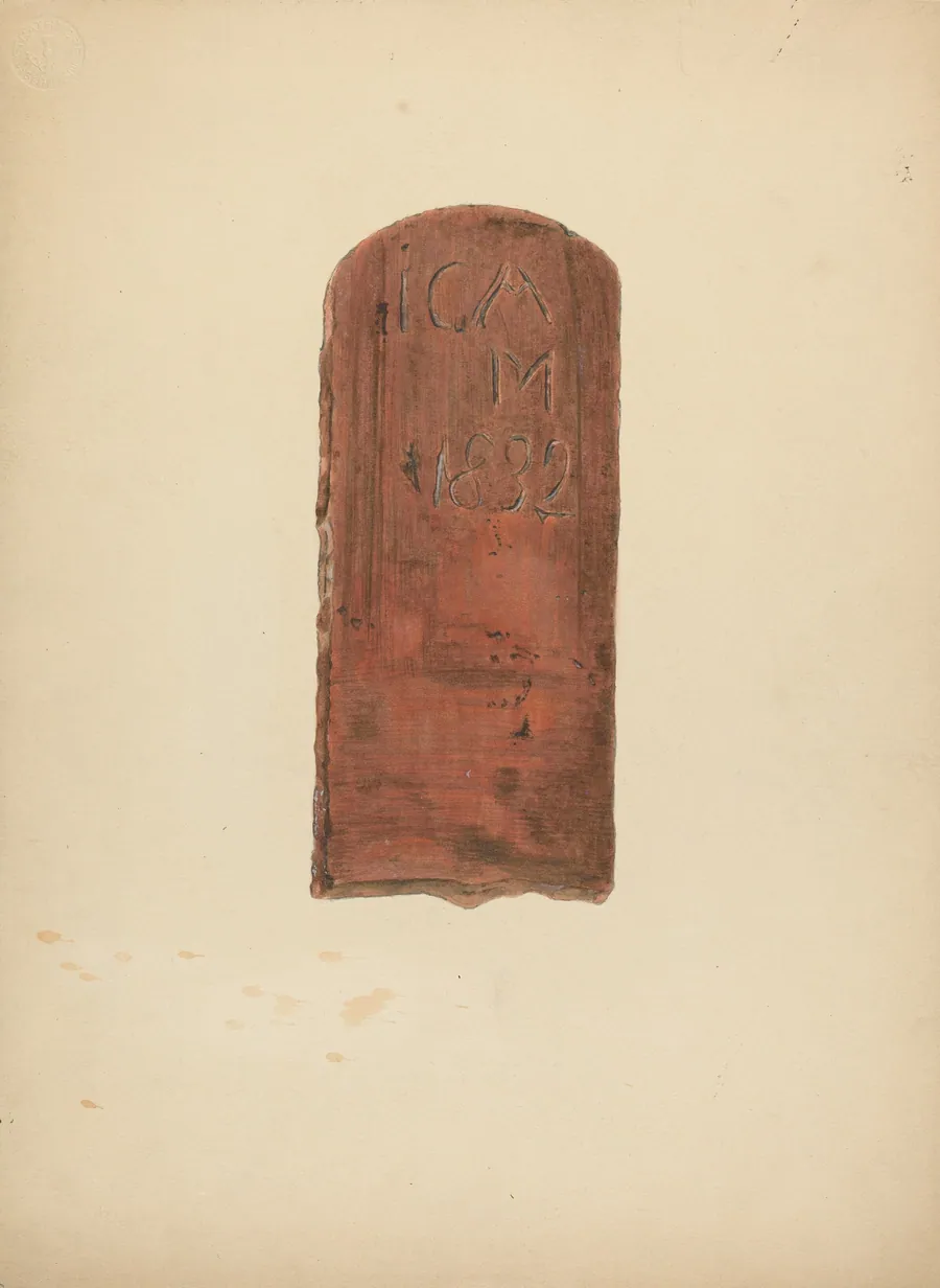 Zoar Pottery Roof Tile by Ralph Russell