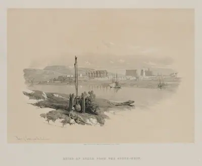 Egypt and Nubia, Volume I: Ruins of Luxor from the South-West