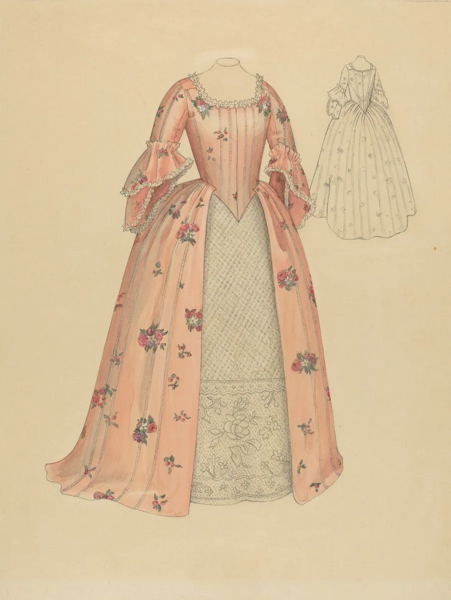 Silk Gown by Maude Schell