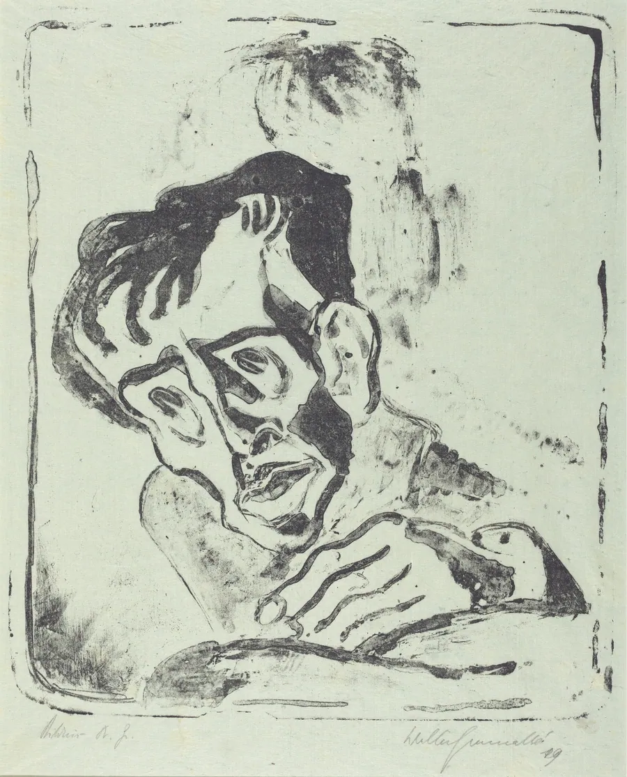 Bildnis Dr. Gr. by Walter Gramatté