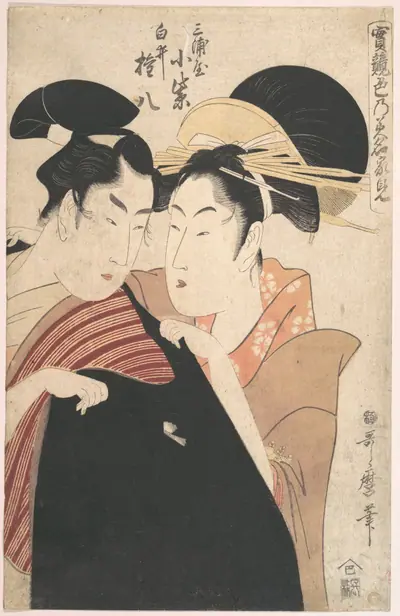 実競色乃美名家見 三浦屋小紫 白井権八|The Lovers Miura-ya Komurasaki and Shirai Gonpachi.