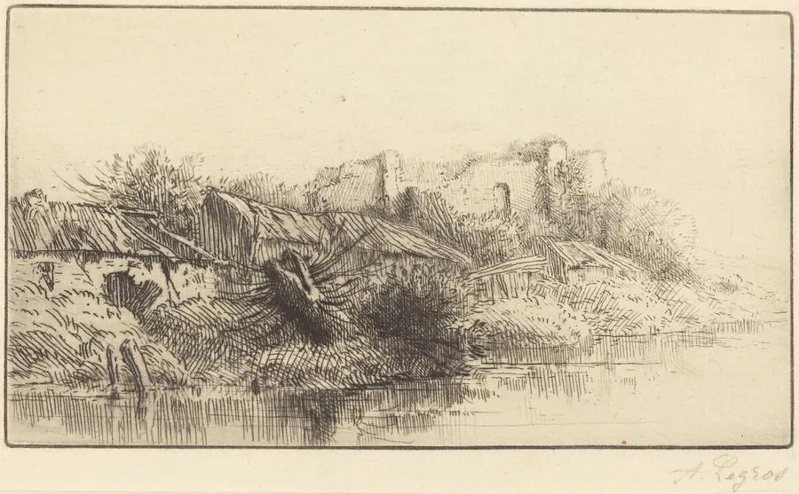 Abandoned Village by Alphonse Legros