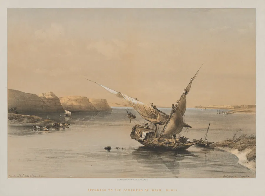Egypt and Nubia, Volume II: Approach to the Fortress of Ibrim, Nubia by Louis Haghe
