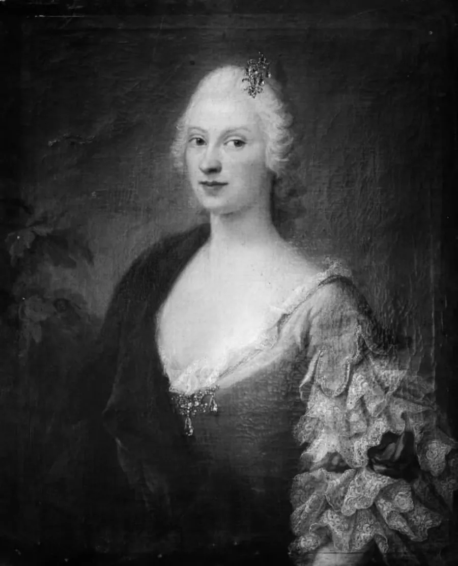 Portræt af fru Adelgunde Elisabeth Amalia von Scholten by C.G. Pilo