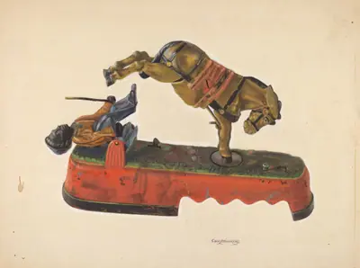 Toy Bank: Figure with Mule