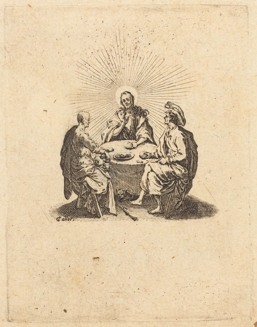 The Supper at Emmaus by Jacques Callot
