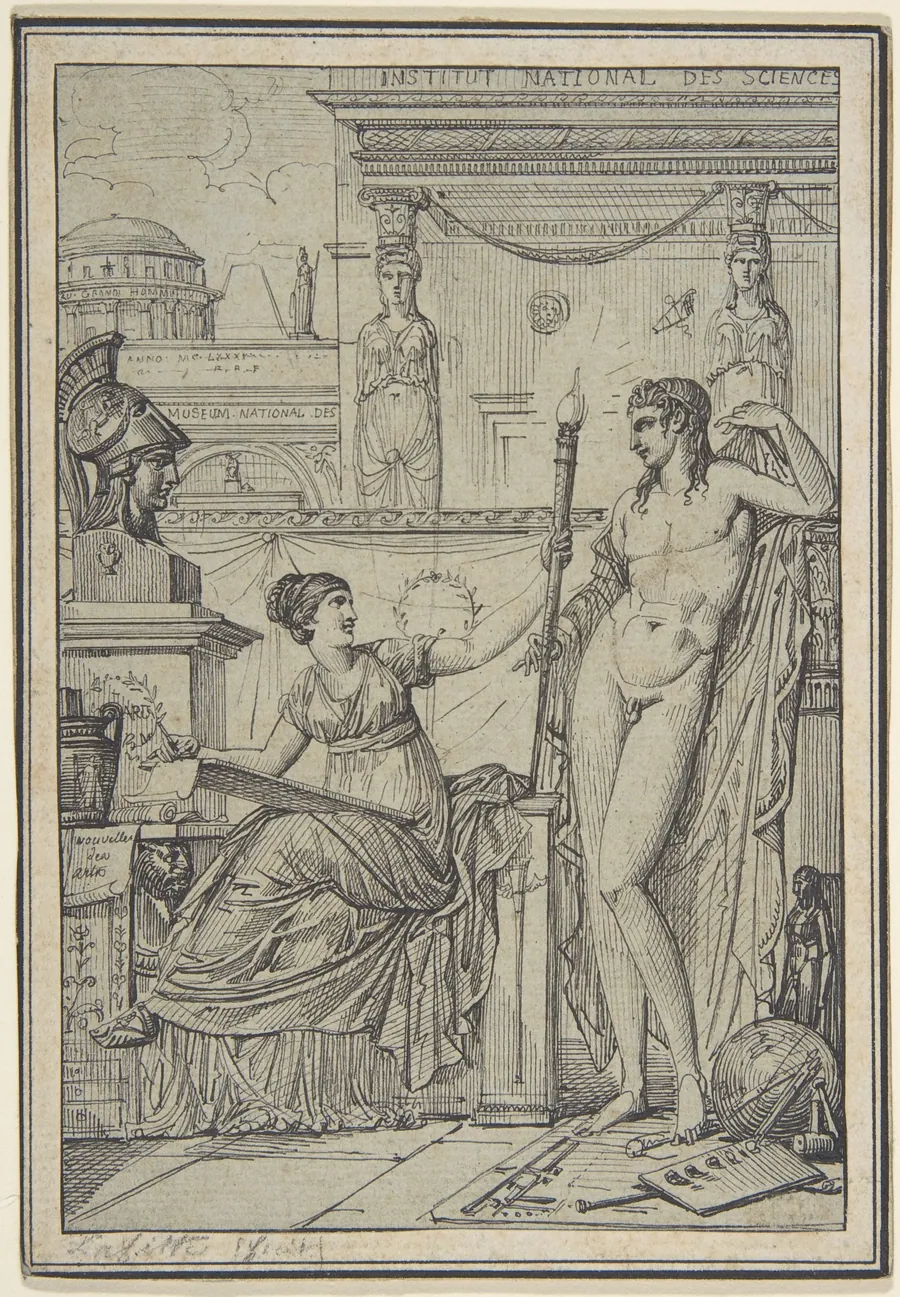 Design for an Allegorical Print by Louis Lafitte