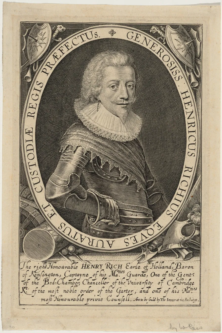 Henry Rich, First Earl of Holland by Willem de Passe