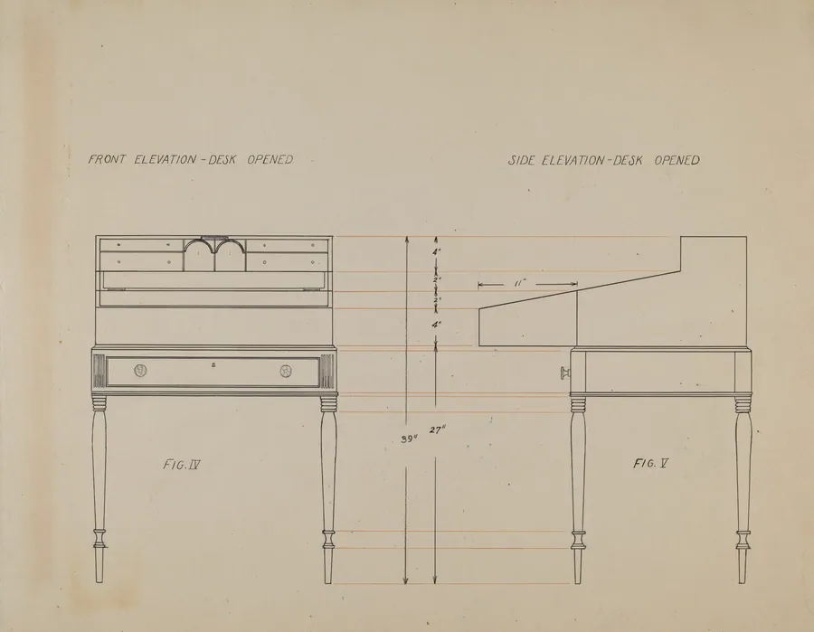 Desk by American 20th Century