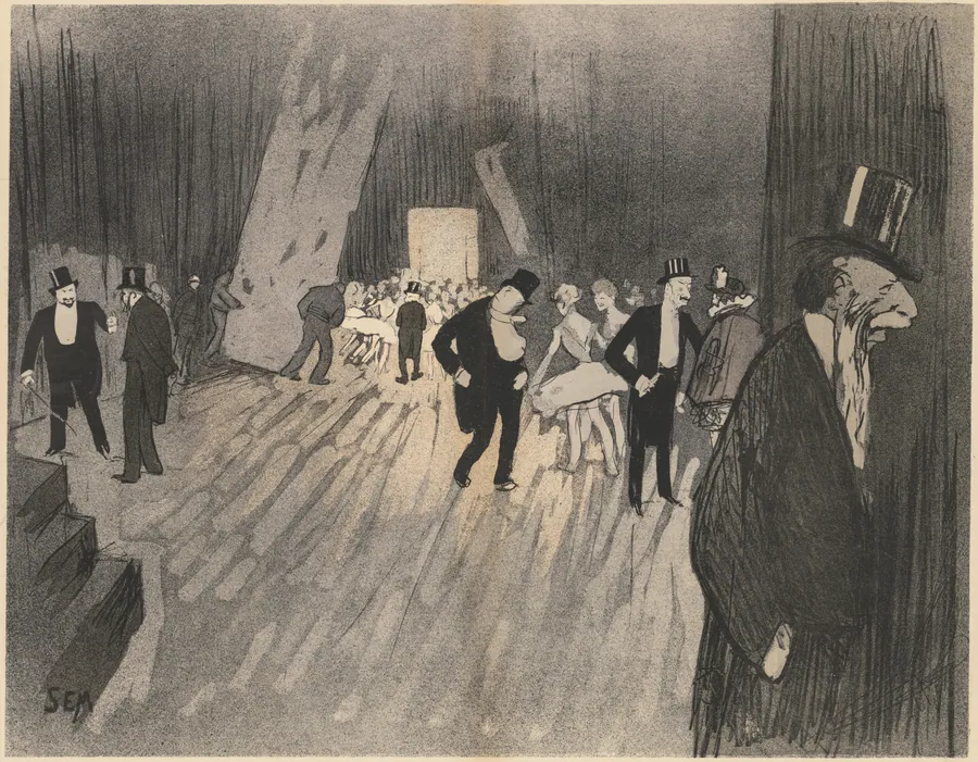 Backstage of the Ballet by Sem (Georges Gourçat)