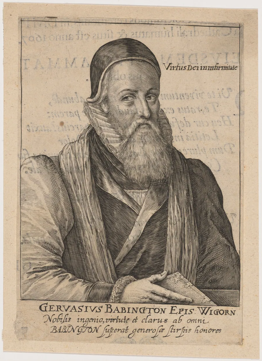 Gervase Babington, Bishop of Worcester by Willem de Passe