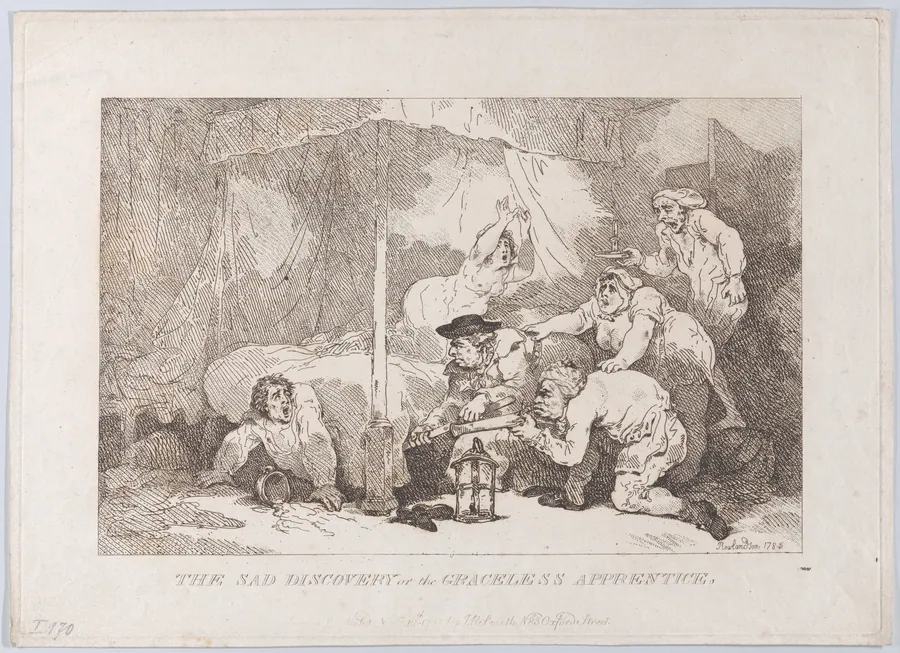 The Sad Discovery of the Graceless Apprentice by John Raphael Smith