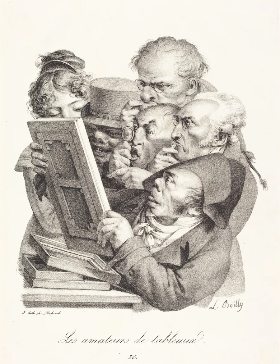 Les amateurs de tableaux (The Picture Enthusiasts) by Louis-Léopold Boilly