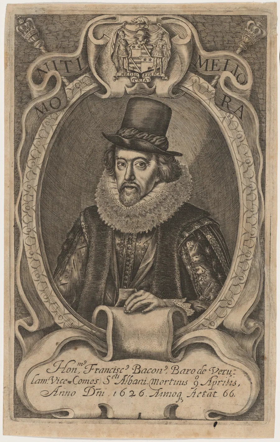 Sir Francis Bacon by Simon van de Passe