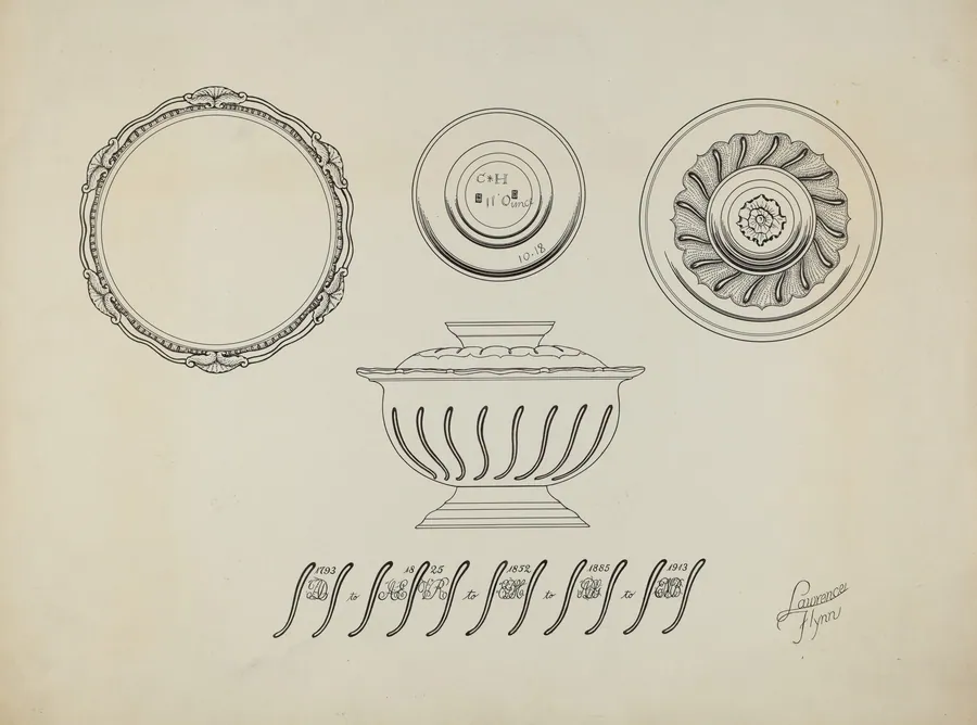 Silver Sugar Bowl by Lawrence Flynn