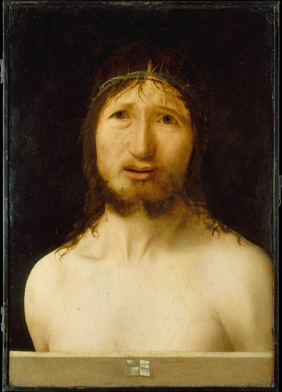 Christ Crowned with Thorns by Antonello da Messina (Antonello di Giovanni d'Antonio)