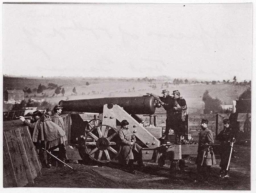 Fort Gaines, Officers of the 55th New York Volunteers by Mathew B. Brady