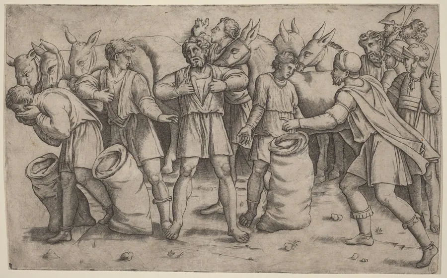 Discovery of Joseph's Cup by Giovanni Antonio da Brescia