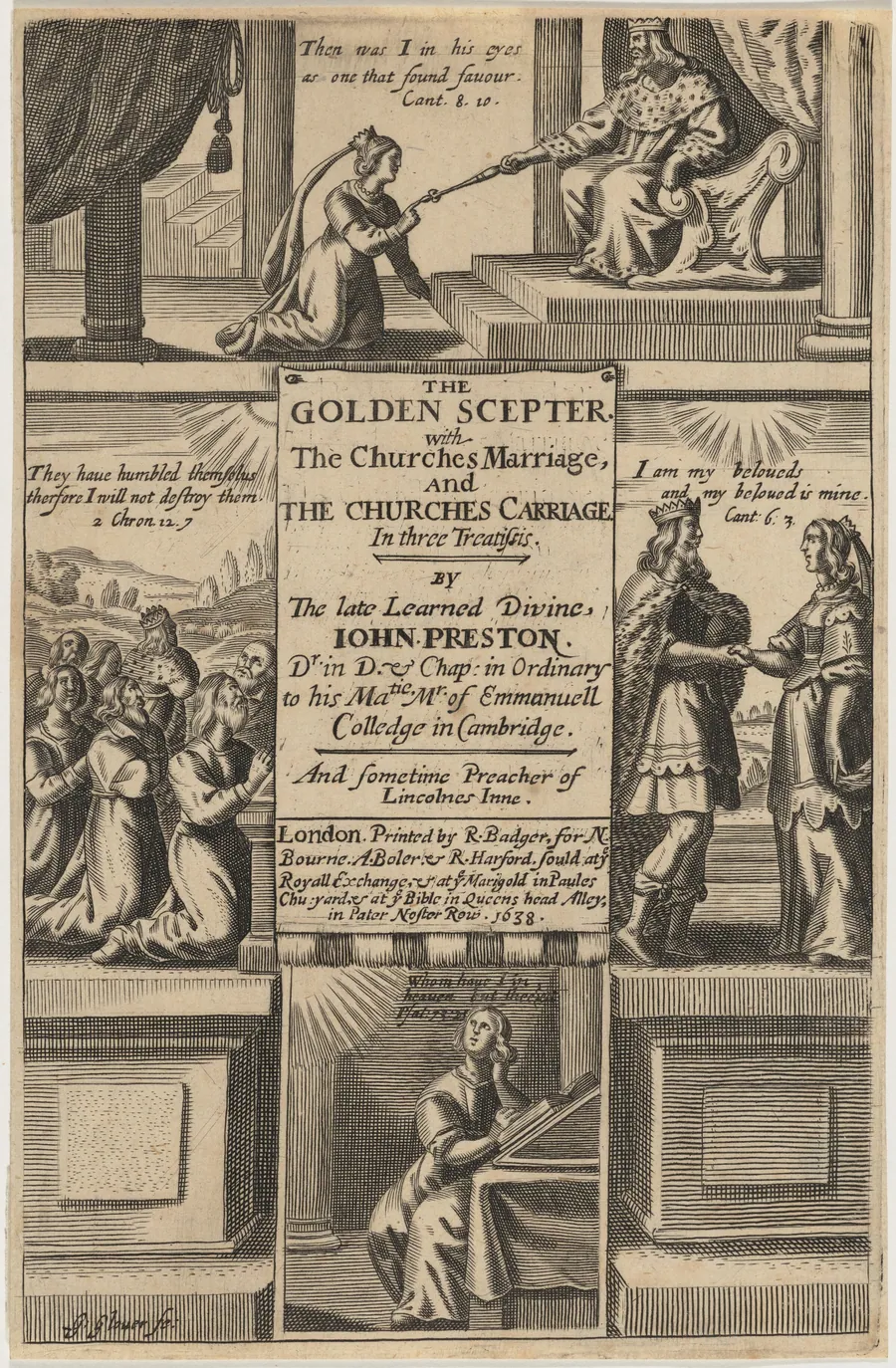 Title Page for The Golden Scepter, by John Preston by George Glover