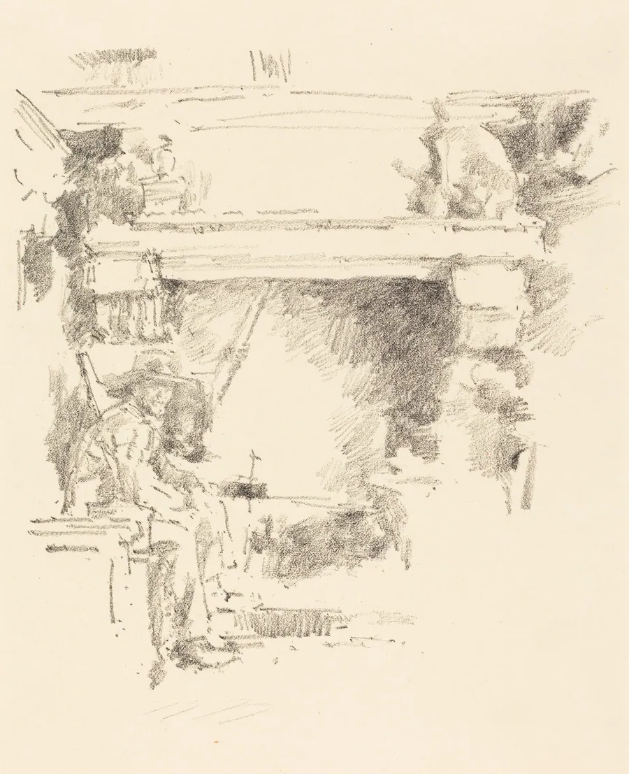 The Fireplace by James McNeill Whistler