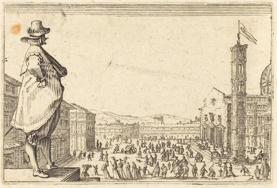 Piazza del Duomo, Florence by Jacques Callot