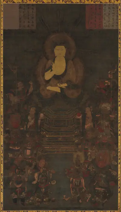 Medicine Master Buddha and the Twelve Divine Generals