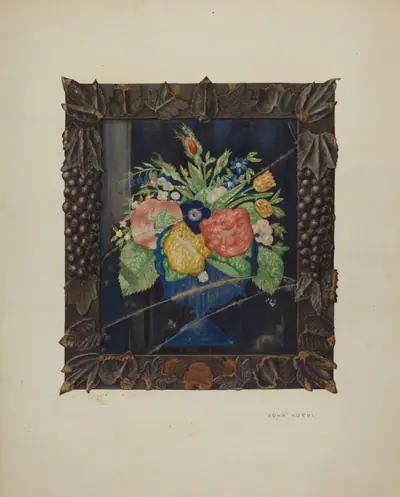 Tin Foil Still Life and Frame