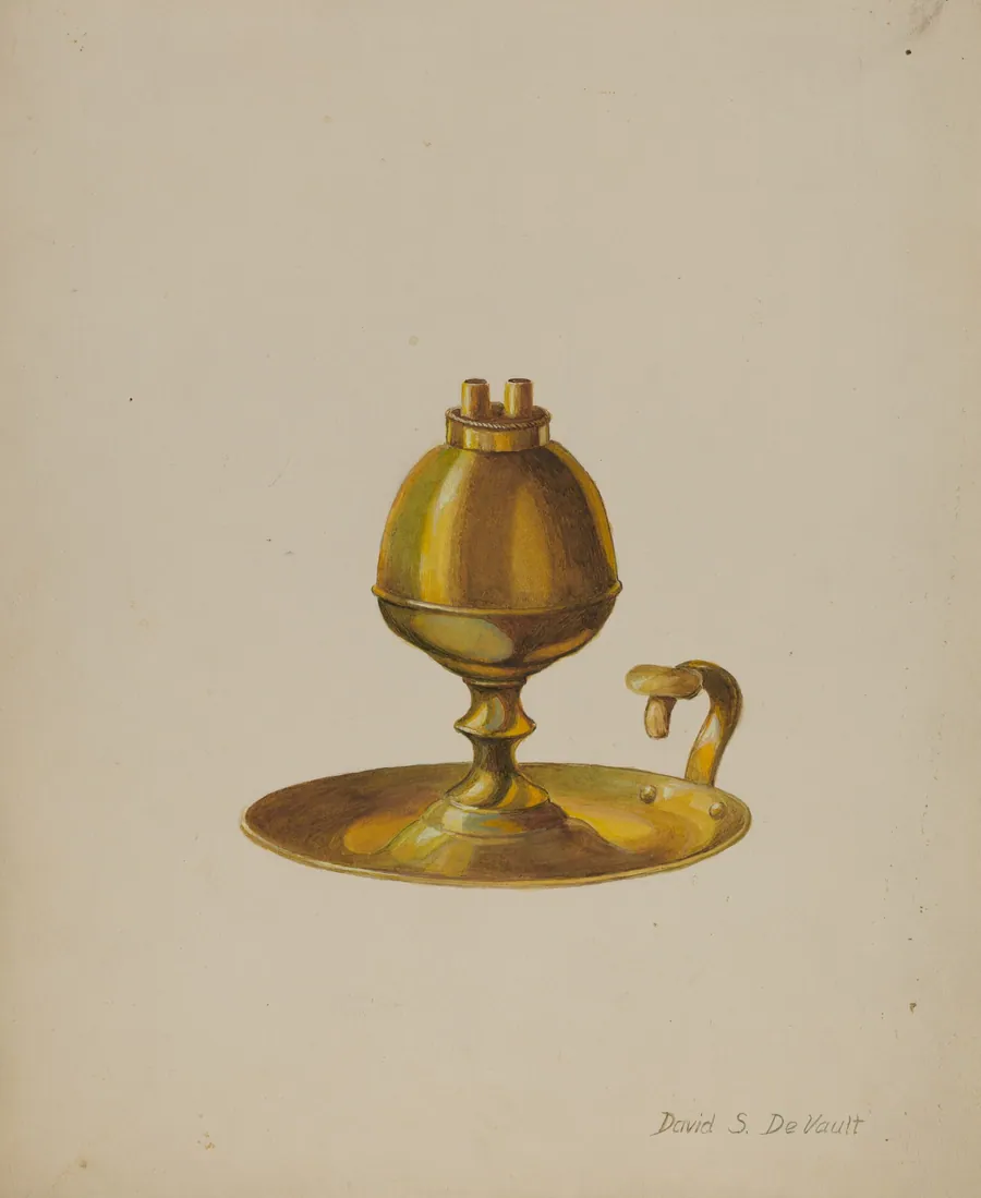 Sperm Oil Lamp by David S. De Vault