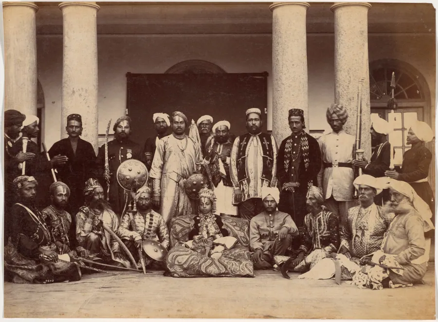 Maharaja of Rewa and Sardars by Raja Deen Dayal
