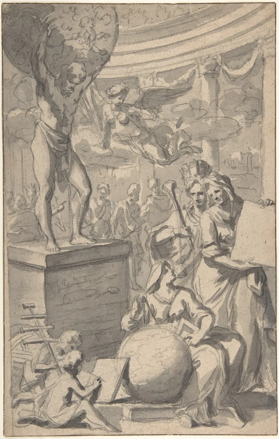 Design for a Frontispiece of a Title Page by Gerard de Lairesse