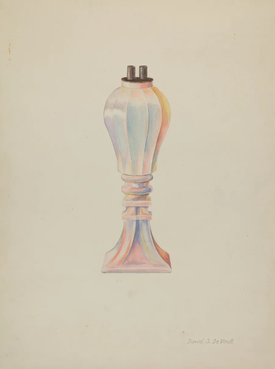 Whale Oil Lamp by David S. De Vault
