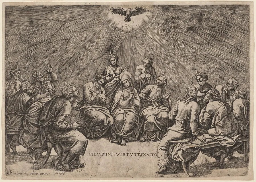 Pentecost by Gian Jacopo Caraglio