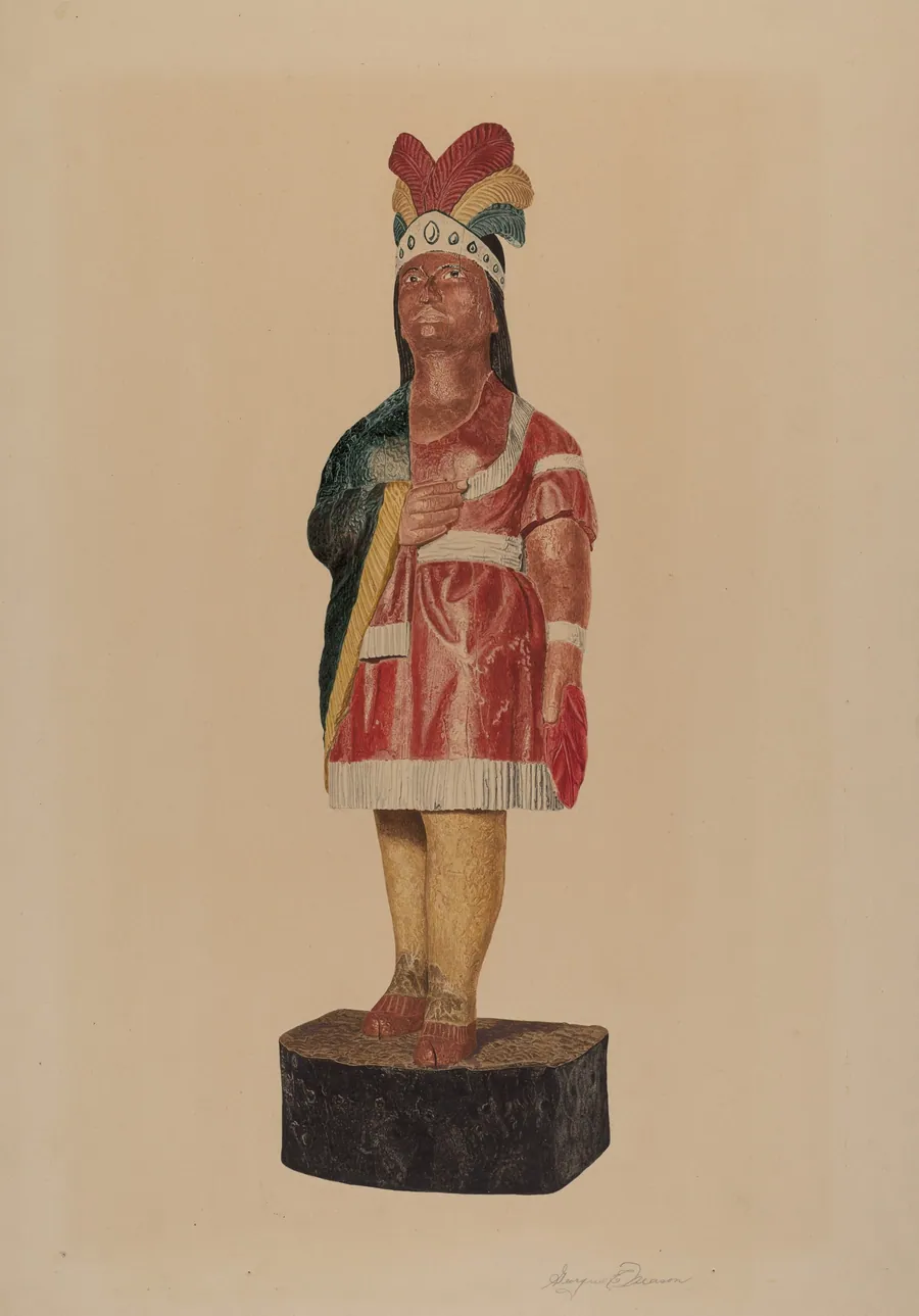 Cigar Store Indian by Georgine E. Mason